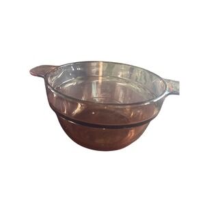 Corning Vision Ware Double Boiler Insert Amber Glass V-20-B France Pyrex Pot
